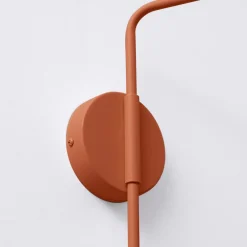 SOLLUX LIGHTING Væglampe LYS, okker, Ø 14 cm, metal, stik, E14