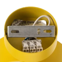 Argon Væglampe Mado i stål, gul, 1 lyskilde