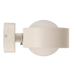 Væglampe Mado i stål, hvid, 1 lyskilde^Argon