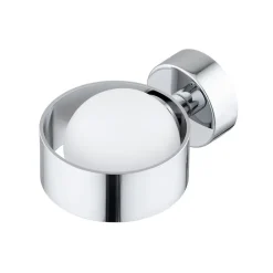 Væglampe Mado, stål kromfarvet, glas opal, 1 lyskilde^Argon Best