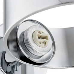 Væglampe Mado, stål kromfarvet, glas opal, 1 lyskilde^Argon Best