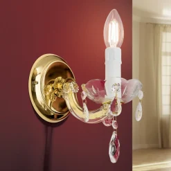 Væglampe Marie Claire, krystalglas, 1 lyskilde^ORION Outlet