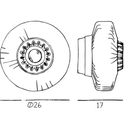 DESIGN BY US Væglampe New Wave Optic, rav, øjeæble, stikprop