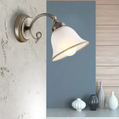 Globo Væglampe Odin, antik messing