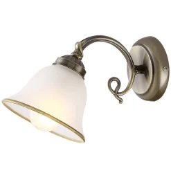 Globo Væglampe Odin, antik messing