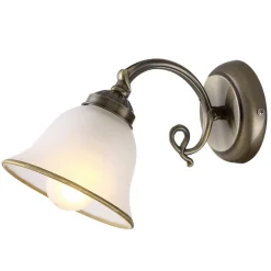 Globo Væglampe Odin, antik messing