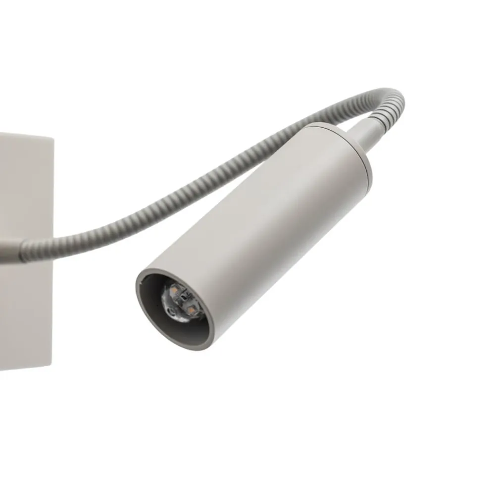 Væglampe Ojos, creme, læselampe, justerbar, 33 cm, G9^Argon Best