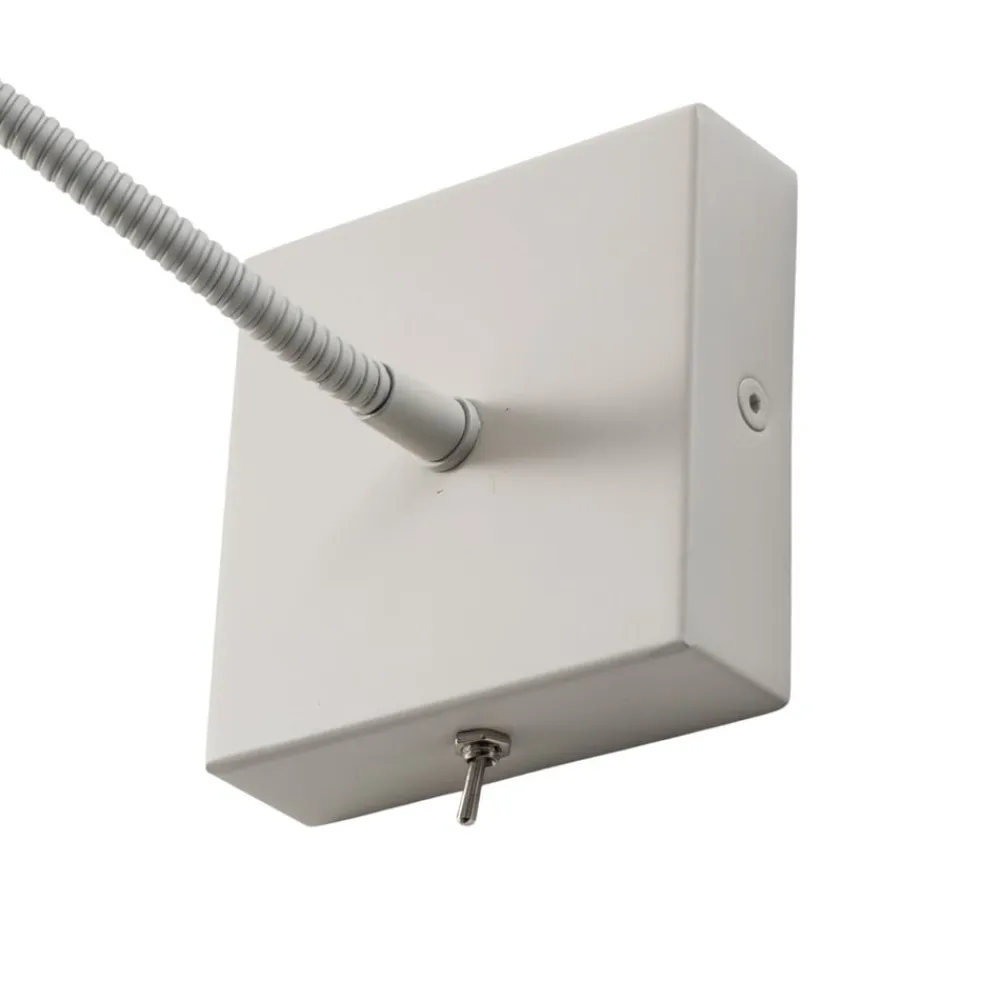 Væglampe Ojos, creme, læselampe, justerbar, 33 cm, G9^Argon Best