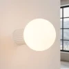 Væglampe ORBI, beige, glas/metal, Ø 12 cm, IP44, G9^SOLLUX LIGHTING Hot