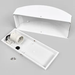 Væglampe Pacon i stål til udendørs brug^Lindby Outlet