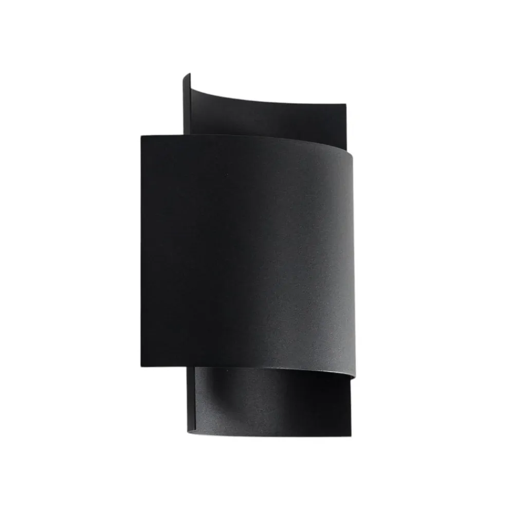 SOLLUX LIGHTING Væglampe Pako af to stålplader i sort