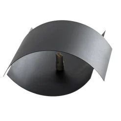 SOLLUX LIGHTING Væglampe Pako af to stålplader i sort