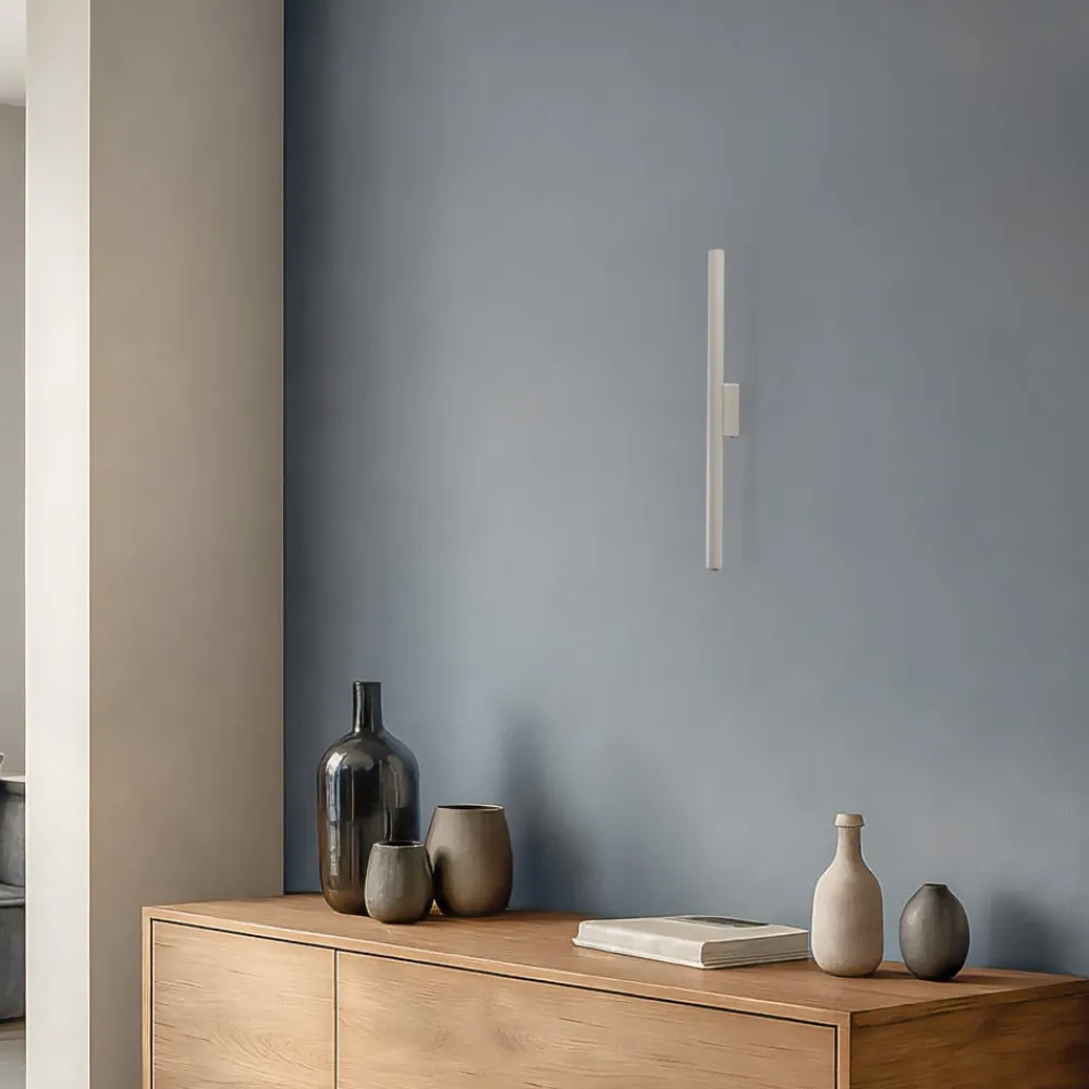 SOLLUX LIGHTING Væglamper>Væglampe Pastelo, beige, højde 20 cm, stål, 2 lyskilder.