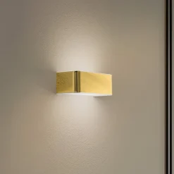 Væglampe Rauma, messing, bredde 20 cm^Euluna Online