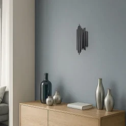 Væglampe Reis, sort, metal, højde 50 cm^Opviq