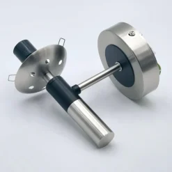 Væglampe Rollo, Ø 15 cm, røggrå, glas/metal^Lamkur Hot