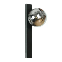 Domiluce Væglampe Rumba, sort/røggrå, glas/metal Højde 40 cm