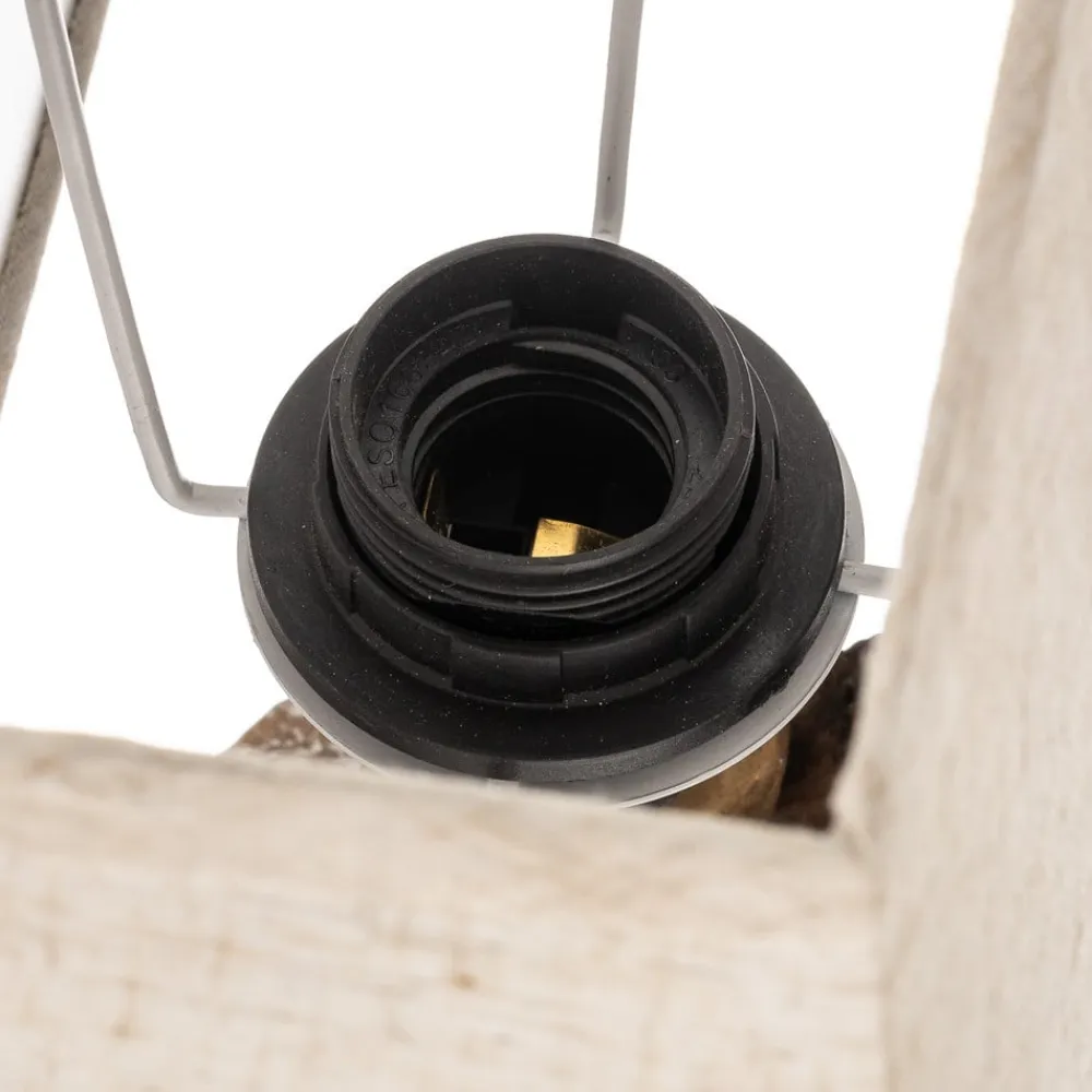 ONLI Gang|Pendellamper>Væglampe Seregon med sten dekoration og stofskærm