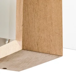 Væglampe Shifted 1, glas og lyst træ^SOLLUX LIGHTING Best