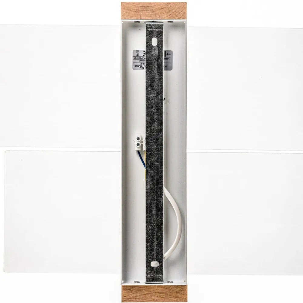 Væglampe Shifted 1, glas og lyst træ^SOLLUX LIGHTING Best