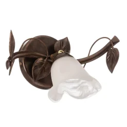 Væglampe Siena i florentinsk stil, 1 lyskilde, metal, glas^Lamkur Hot