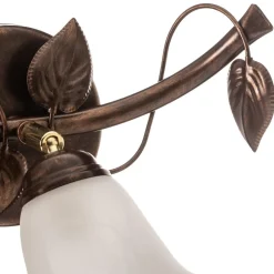 Væglampe Siena i florentinsk stil, 1 lyskilde, metal, glas^Lamkur Hot