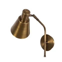 Opviq Væglampe Sivani MR-663, antik guld, metal, Ø 15 cm