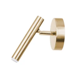 SIGMA Væglampe Sopel, guld, 1 lyskilde, stål, G9, højde 15 cm