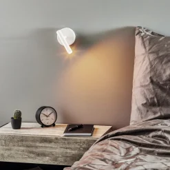 SIGMA Pendellamper|Væglamper>Væglampe Sopel Højde 15 cm, hvid