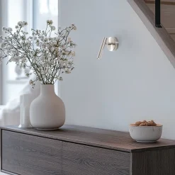 Væglampe Sopel, sølv, 1 lyskilde, stål, G9, højde 15 cm^SIGMA Best