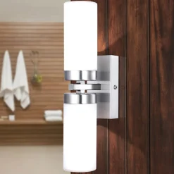 Globo Væglampe Space, nikkel, 2 lyskilder, IP44