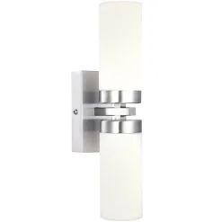 Globo Væglampe Space, nikkel, 2 lyskilder, IP44