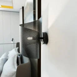 EMIBIG LIGHTING Væglampe Spiral, sort, metal, G9, 29 cm høj