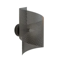 EMIBIG LIGHTING Væglampe Spiral, sort, metal, G9, 29 cm høj