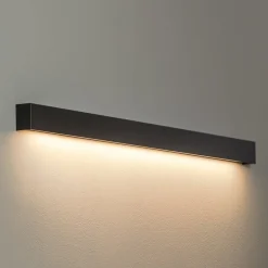 Nowodvorski Lighting Væglampe Straight L, 122 cm, sort