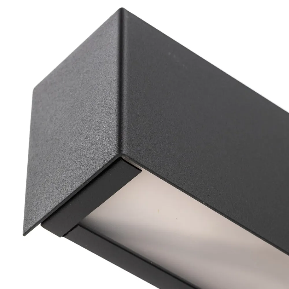 Nowodvorski Lighting Væglampe Straight XS, bredde 26 cm, sort