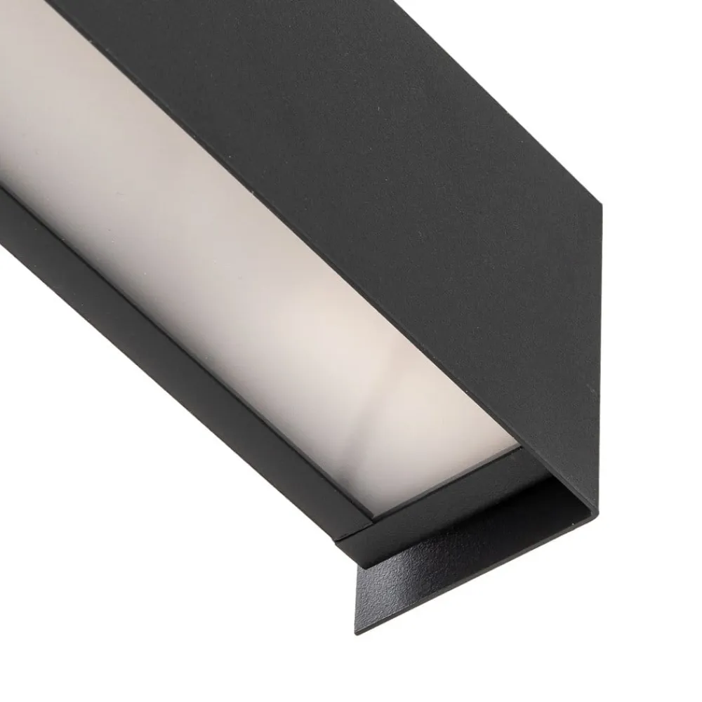 Nowodvorski Lighting Væglampe Straight XS, bredde 26 cm, sort