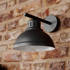 Luminex Væglampe Sven, sort, metal, 1 lyskilde