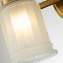 Væglampe Swell IP44, 2-lys, børstet messing^QUOIZEL Clearance