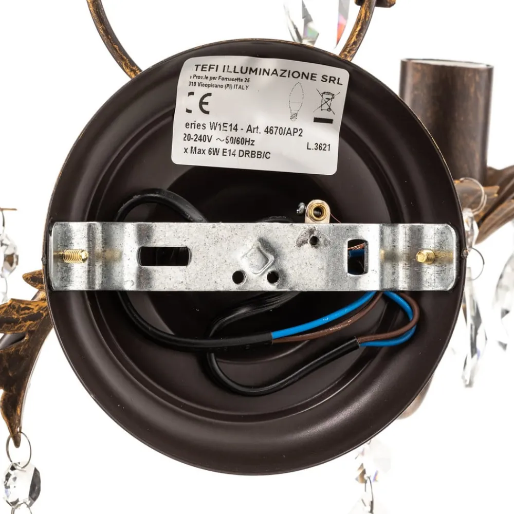 ONLI Væglampe Teresa som lysekrone, 2 lyskilder