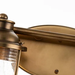 Væglampe til badeværelse Ashland Bay, 4-lys, messing^Quintiesse Online