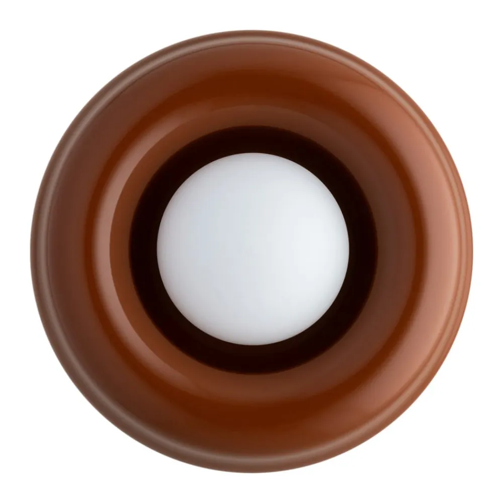 Argon Væglamper>Væglampe Tina, terrakotta/opal, glas, Ø 19 cm