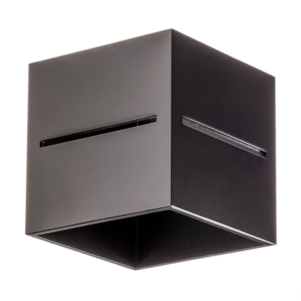 SOLLUX LIGHTING Væglampe Top up/down, sort krop