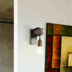 Væglampe Townshend i stål, brun^EGLO Sale