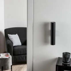 SOLLUX LIGHTING Væglampe Tube op/ned, sort