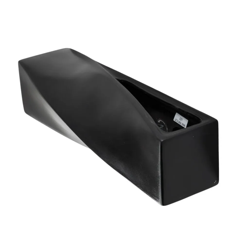 Væglampe Turn i keramik, op/ned, sort^SOLLUX LIGHTING Sale