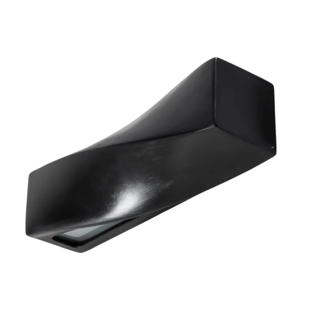 Væglampe Turn i keramik, op/ned, sort^SOLLUX LIGHTING Sale