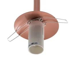 ALDEX Væglampe Una, metal, glas, koralrød