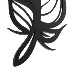 Væglampe W-030, sort, fjederdesign, MDF-træ, laserskåret^Opviq Outlet