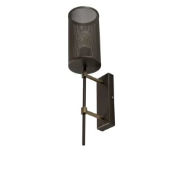 Luminex Væglampe Wall, titanfarvet, højde 48 cm, stål